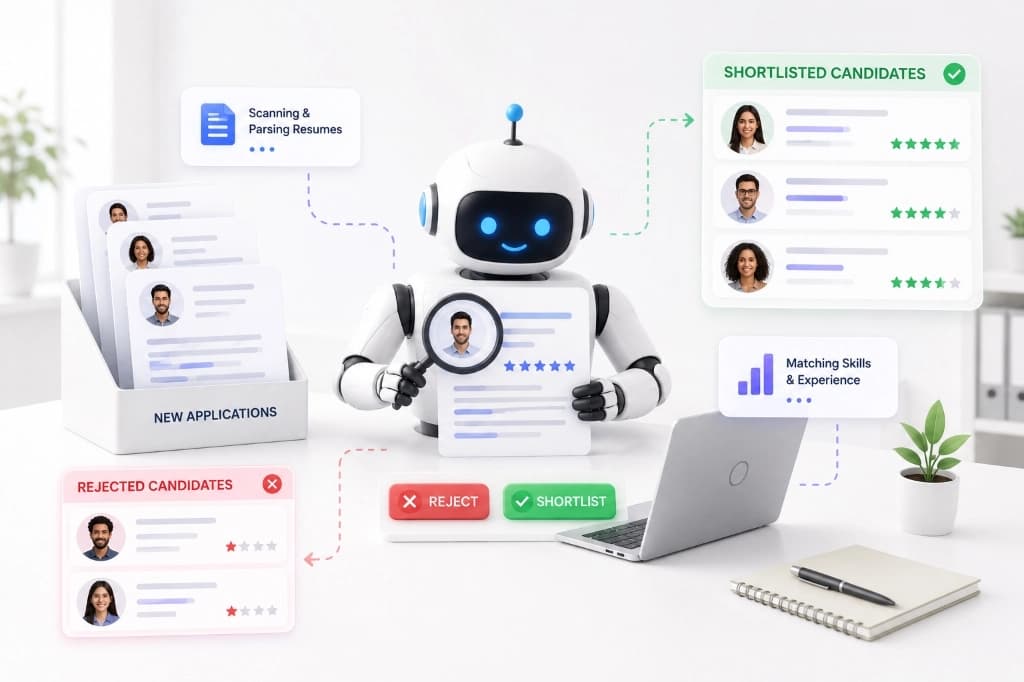 AI ATS Dashboard Mockup