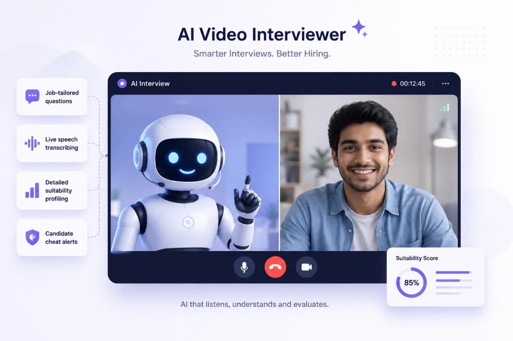 AI Video Interview Interface Mockup